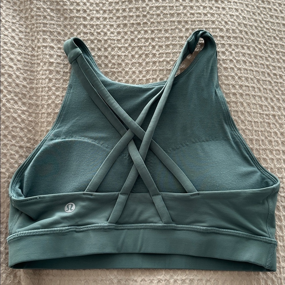 Women's lululemon Teal Sports Bra high neck